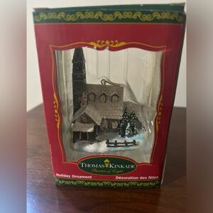 Thomas kinkade painter of light ornament